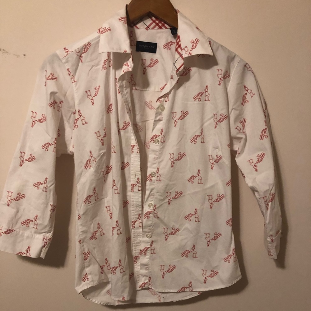BURBERRY GOLF BUTTON UP